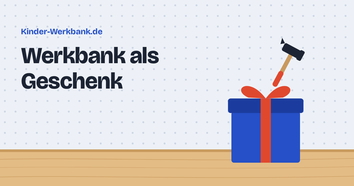 Grafik: Geschenk mit Hammer